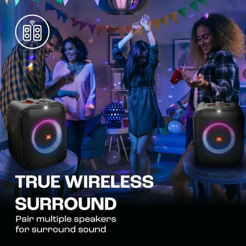 JBL PartyBox Encore Essential Bluetooth Party Speaker with JBL Pro Sound, IPX4 Splash proof, 100 Watt RMS Microphone Input High.⭐⭐⭐⭐⭐ (4.9/5)