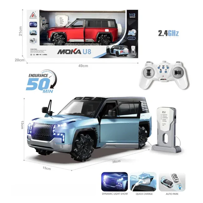 1:12 Electric Remote Control Moka U8 Model Motor Car. ⭐⭐⭐⭐⭐ (4.9/5)