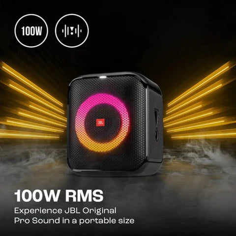 JBL PartyBox Encore Essential Bluetooth Party Speaker with JBL Pro Sound, IPX4 Splash proof, 100 Watt RMS Microphone Input High.⭐⭐⭐⭐⭐ (4.9/5)